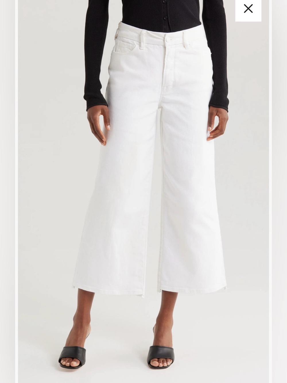Good American Crop Palazzo Jeans